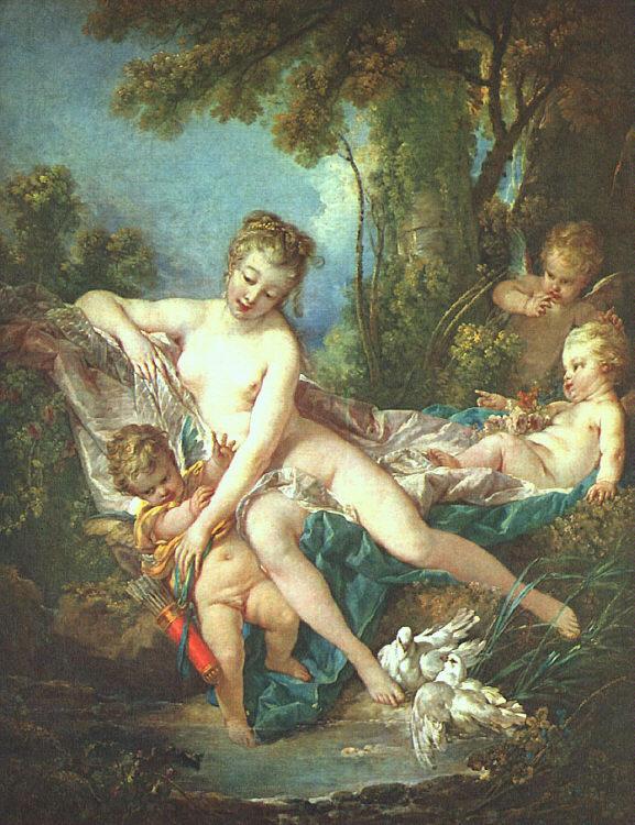 Francois Boucher Venus Consoling Love oil painting image